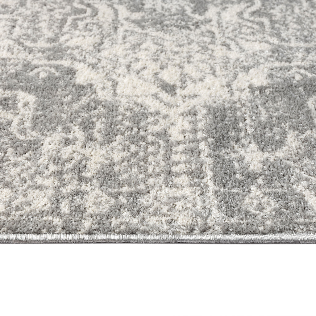Distressed Medallion Woven Area Rug 5x7