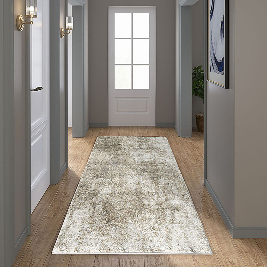 Haley Cozy Shag Abstract Area Rug 2'7"W x 7'L