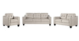 3 Piece Living Room Set with tufted cushions
