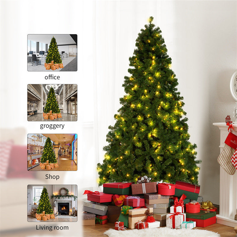 Window Decoration PVC Encrypted Christmas Tree Decorations