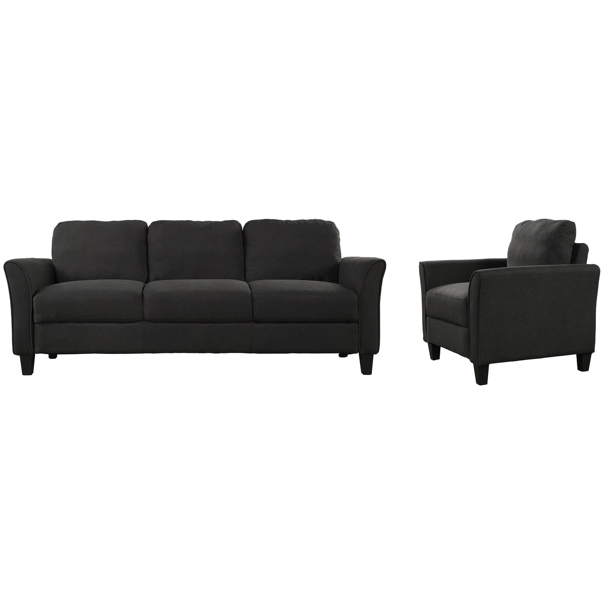 Polyester-blend 3 Pieces Sofa Set; Living Room Set