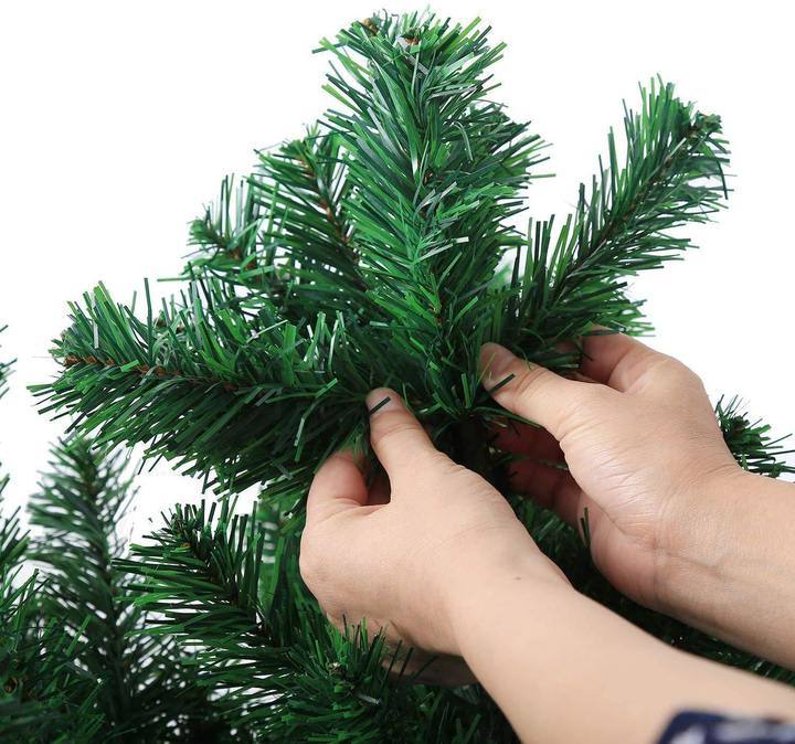 Bosonshop 9 FT High Artificial Christmas Pine Tree W/ Solid Metal Stand