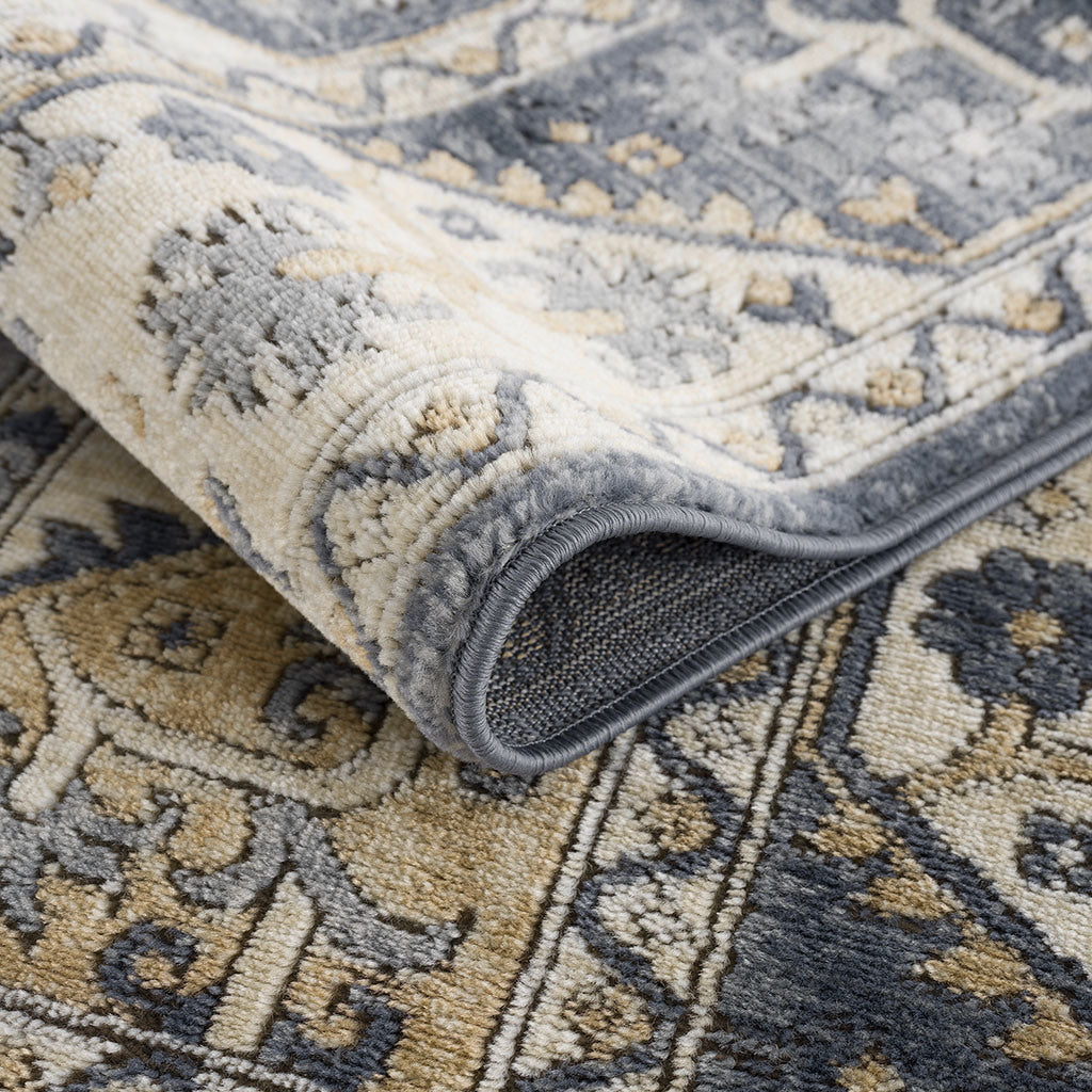 Tiled Border Area Rug 5' x 7'