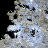 Snowing Christmas Tree with Umbrella Base White 29.5"