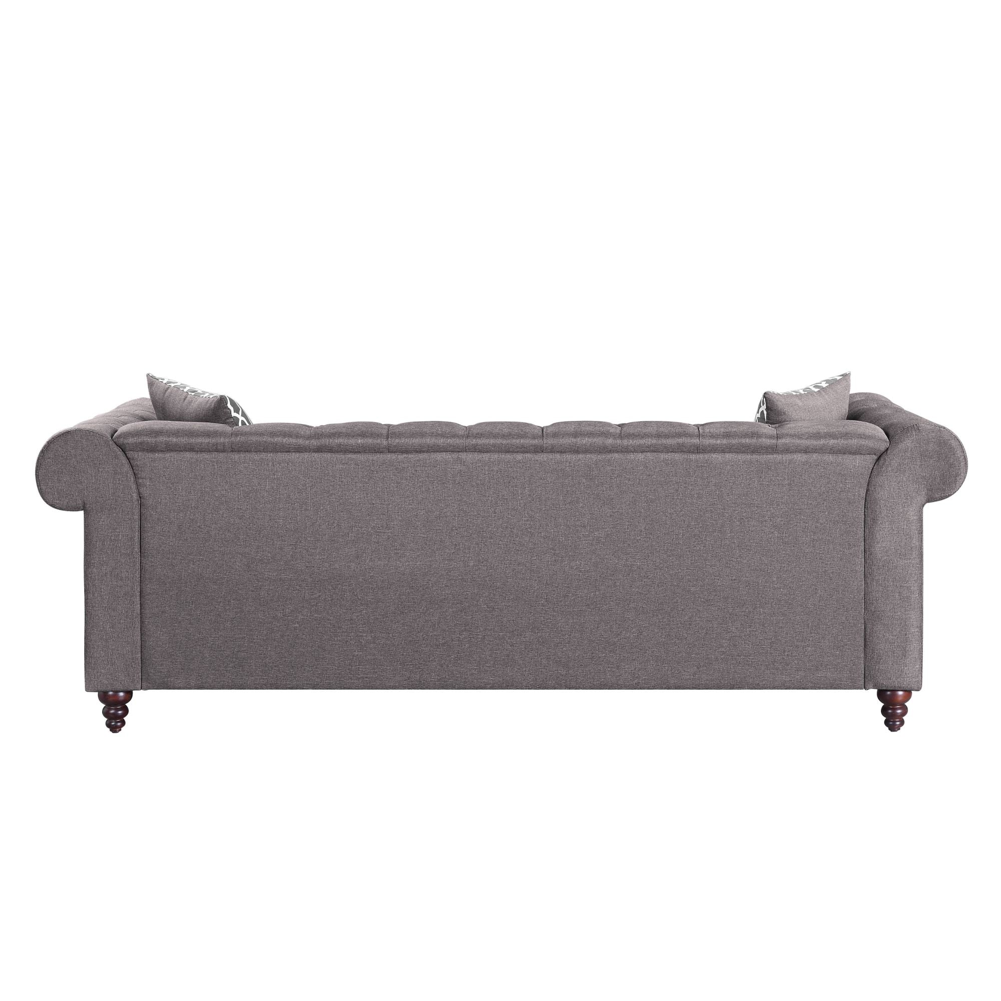 ACME Waldina Reversible Sectional Sofa in Brown Fabric LV00499