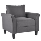 Polyester-blend 3 Pieces Sofa Set; Living Room Set