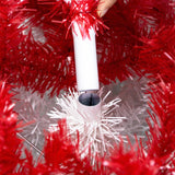 6FT Hinged Fraser Fir Bent Top Christmas Tree
