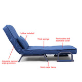 Adjustable Folding Dual-Purpose Lounge Chair Sofa Bed Recliner Gray
