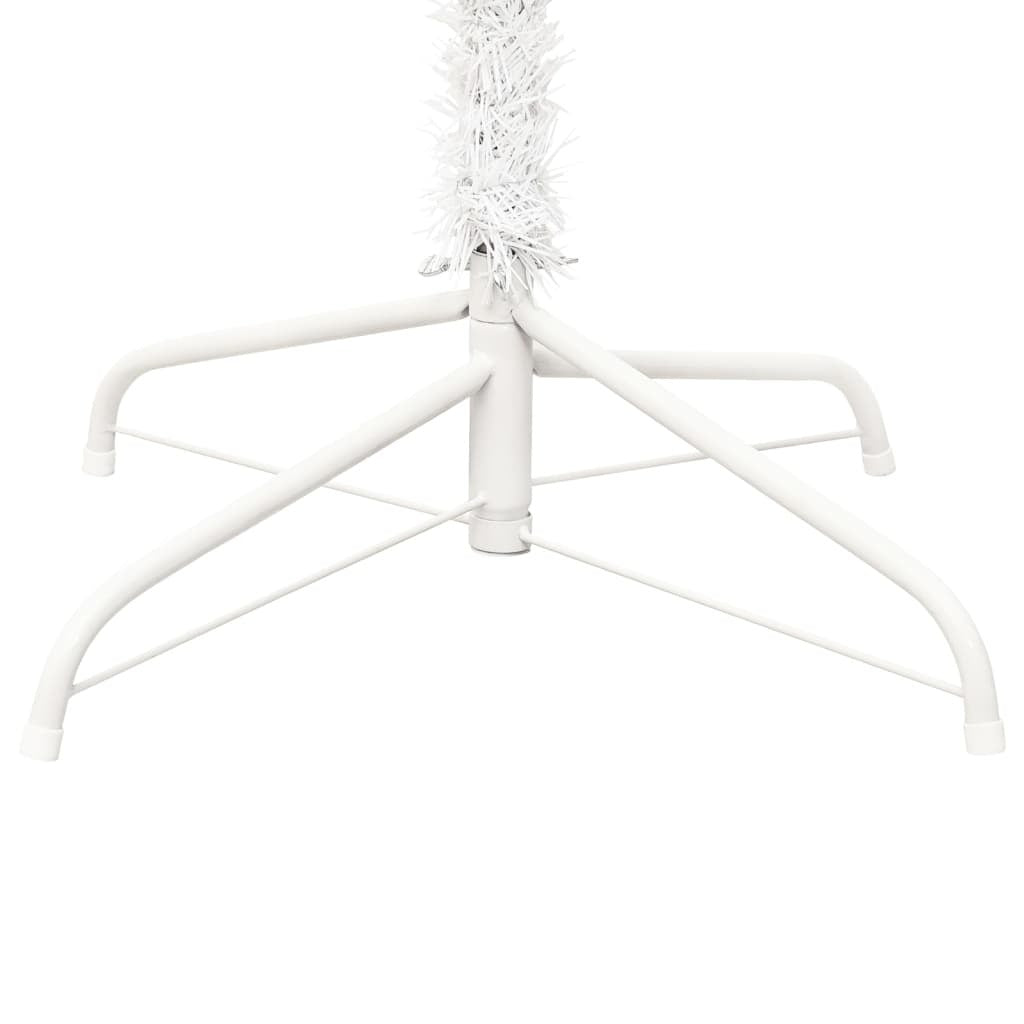 Upside-down Artificial Christmas Tree with Stand White 6 ft