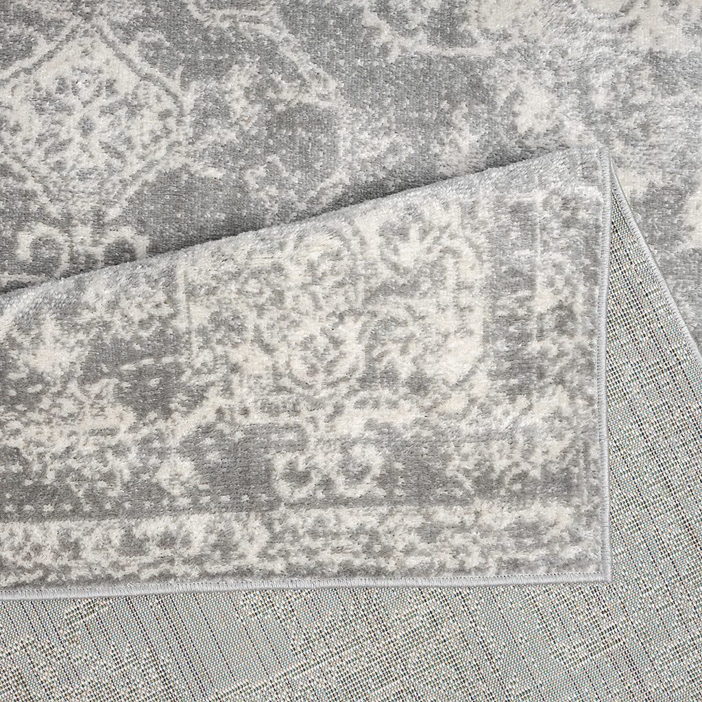 Distressed Medallion Woven Area Rug 5x7