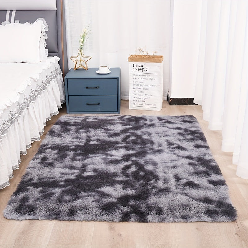 Plush Silk Fur Rug for Indoor Bedroom and Living Room - 1pc