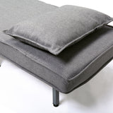Adjustable Folding Dual-Purpose Lounge Chair Sofa Bed Recliner Gray