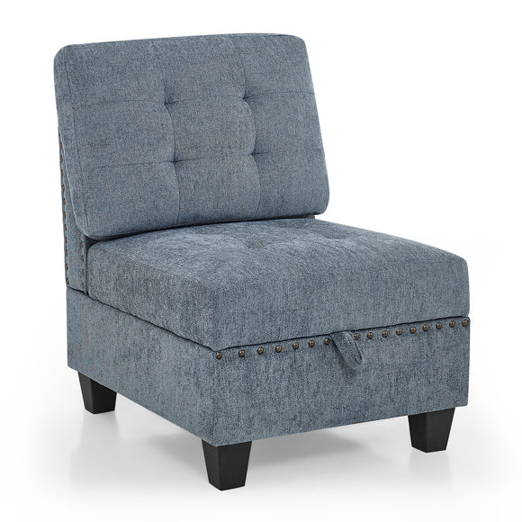 Single Chair for Modular Sectional - Navy (26.5