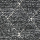 Sophie Talas Trellis Area Rug in Grey and Cream 5' W x 7' L