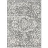 Distressed Medallion Woven Area Rug 5x7