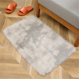 Plush Silk Fur Rug for Indoor Bedroom and Living Room - 1pc