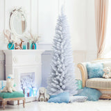 6 Feet Unlit Artificial Christmas Tree with Metal Stand