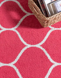 Geometric Rounded Trellis Frieze Rug (Round)