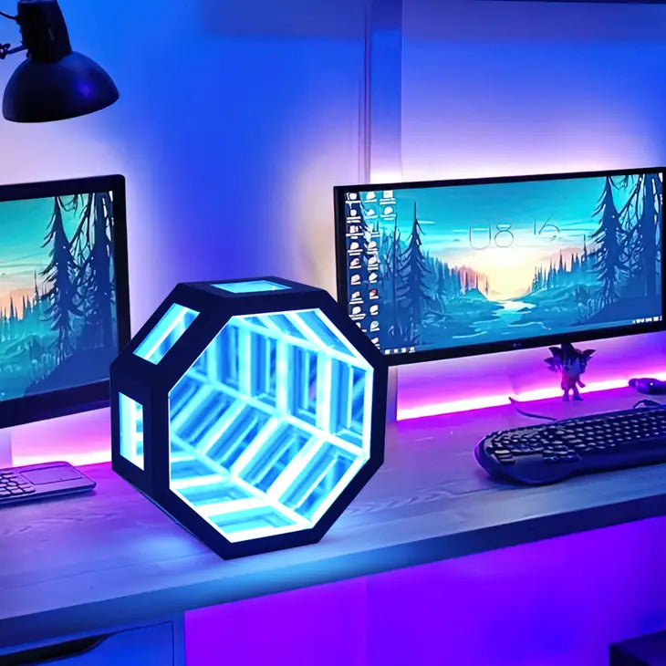 3D Infinity Illusion Mirror LED Light