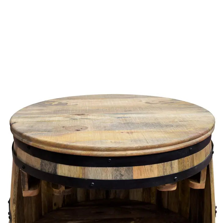 Wine Rack, Rosey-Raw Bar Barrel