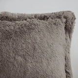 Shaggy Fur 3-Piece Comforter or Duvet Cover Set, Grey