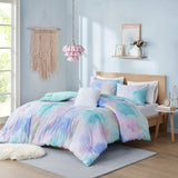 Watercolor Tie Dye Comforter/Duvet Cover Set