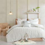 Pom-Pom 7-Piece Comforter or Duvet Cover Set, Ivory