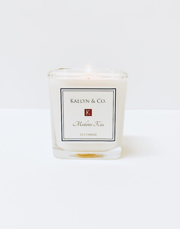 Mistletoe Kiss Small Cube Candle