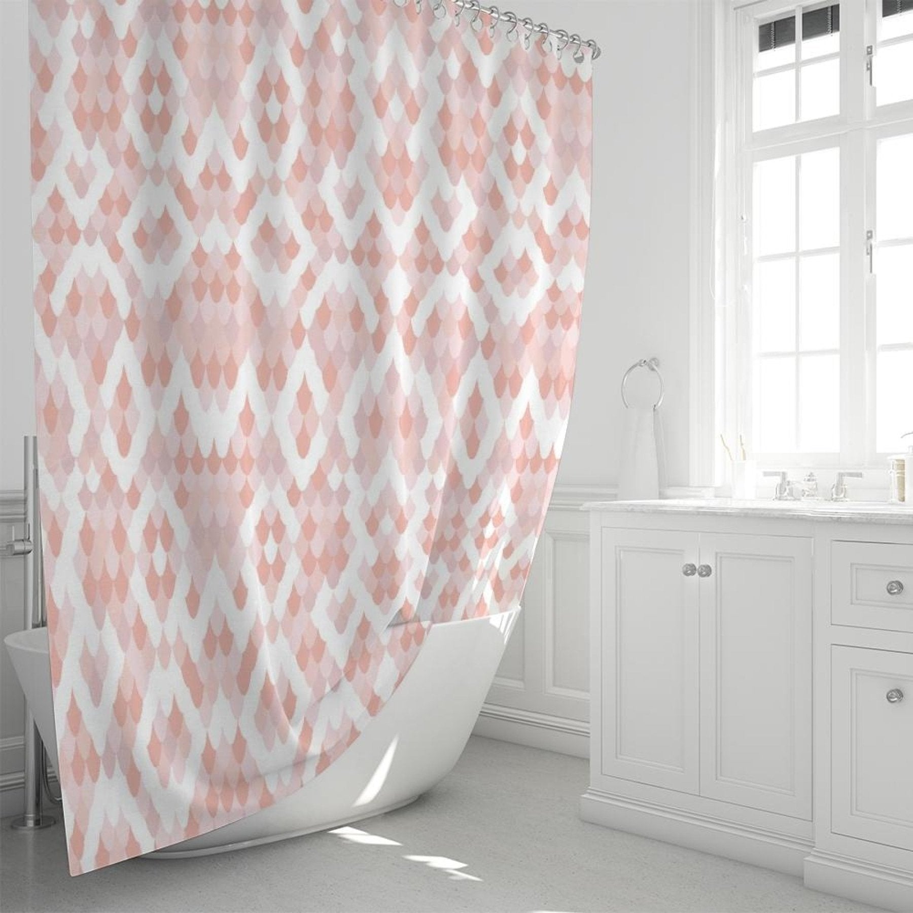 Pearly Pink Shower Curtain 72"X72"