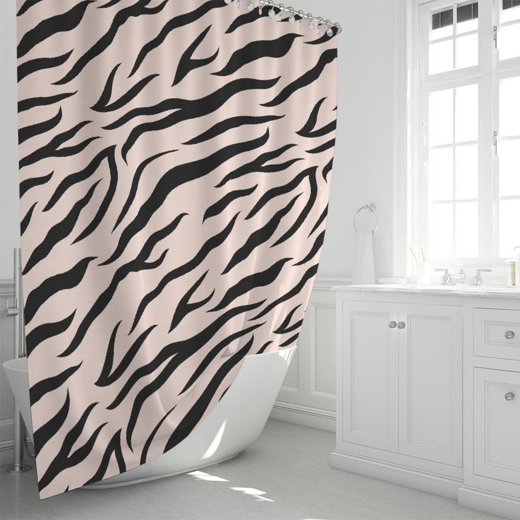 Decorative Shower Curtain - Pinkly Wild Style Curtain 72x72 inch