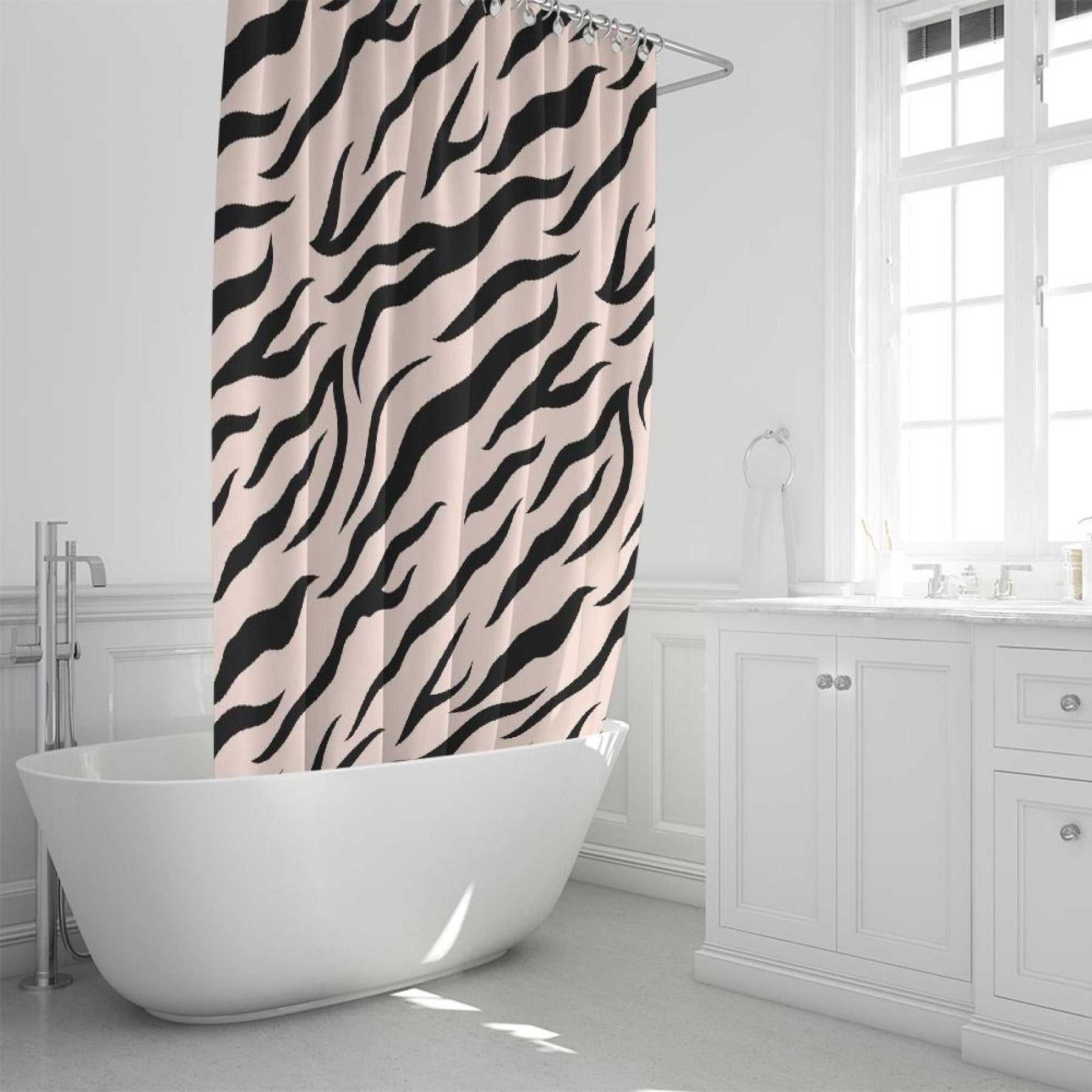 Decorative Shower Curtain - Pinkly Wild Style Curtain 72x72 inch